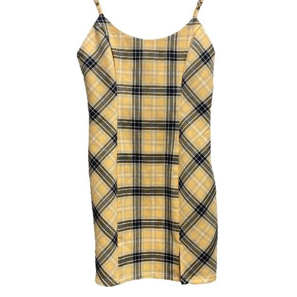 FOREVER 21 Yellow Plaid "Clueless" Dress Size S - Picture 4 of 8